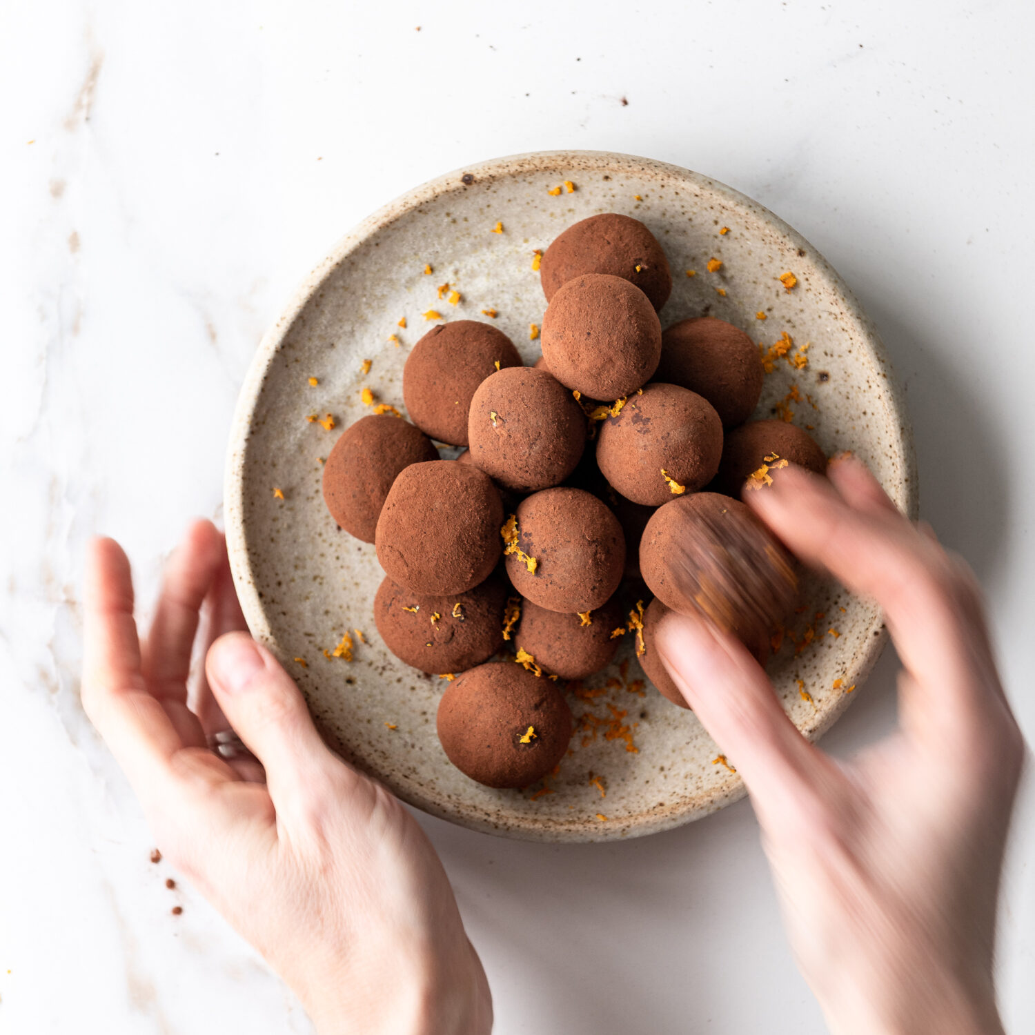 Cacao & Orange Crunch Balls