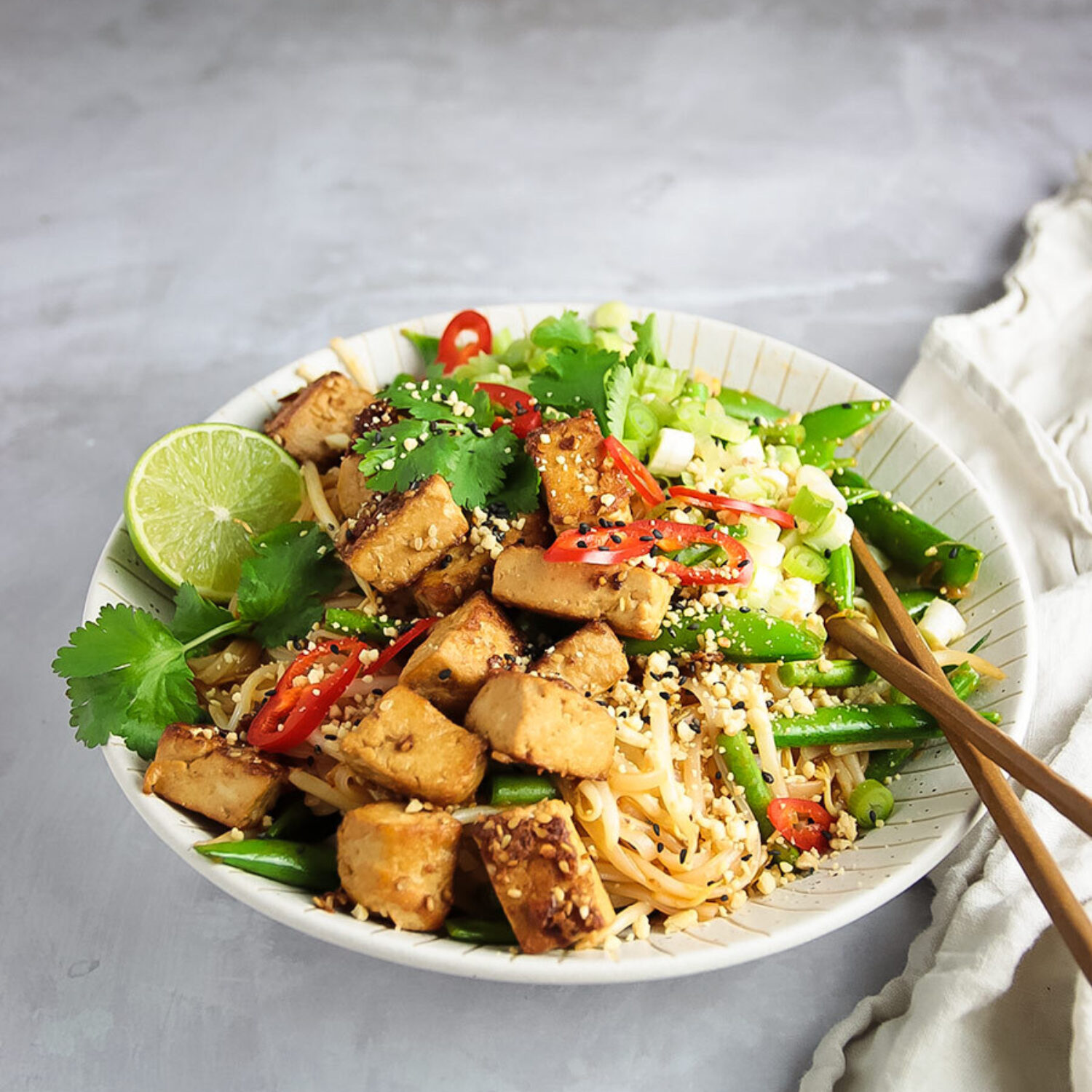 Marinated Tofu Pad Thai