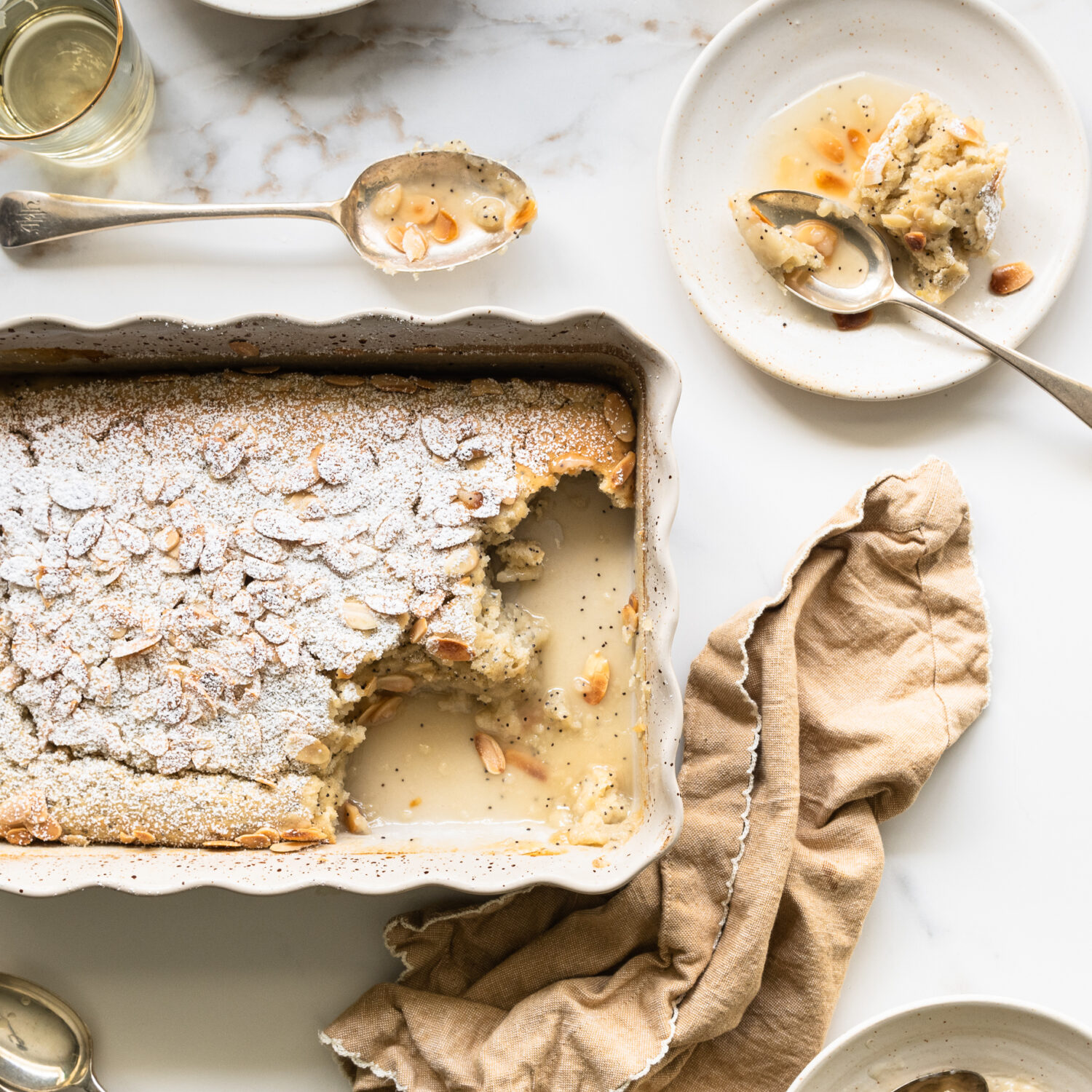 Lemon & Poppy Seed Puddle Pudding