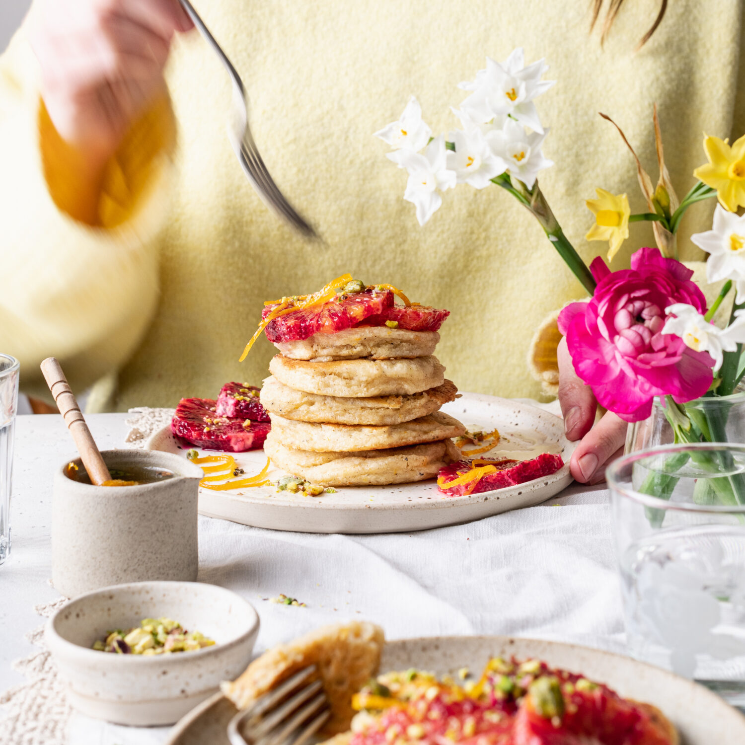 Almond, Orange & Cardamom Pancakes