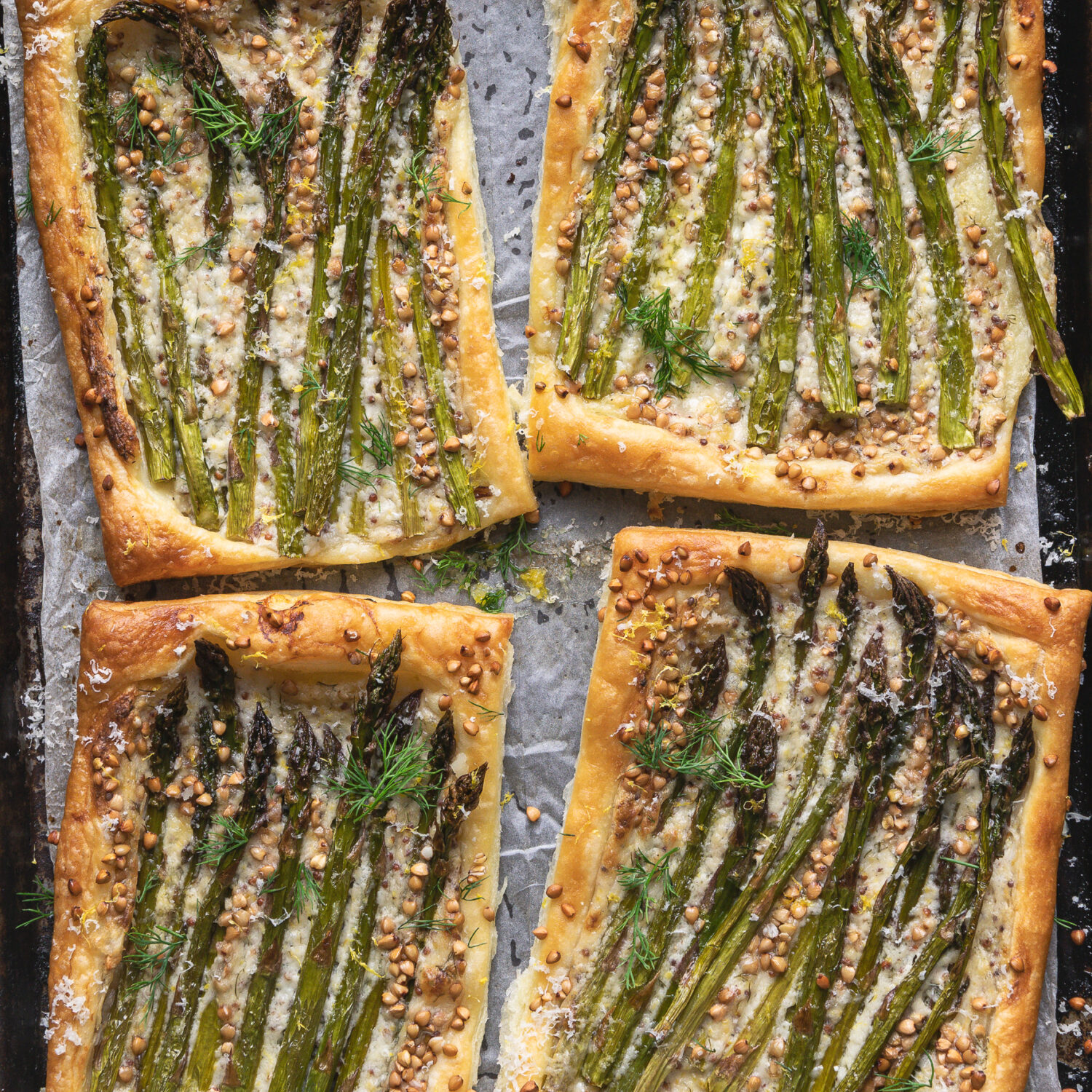 Asparagus & Buckwheat Tart