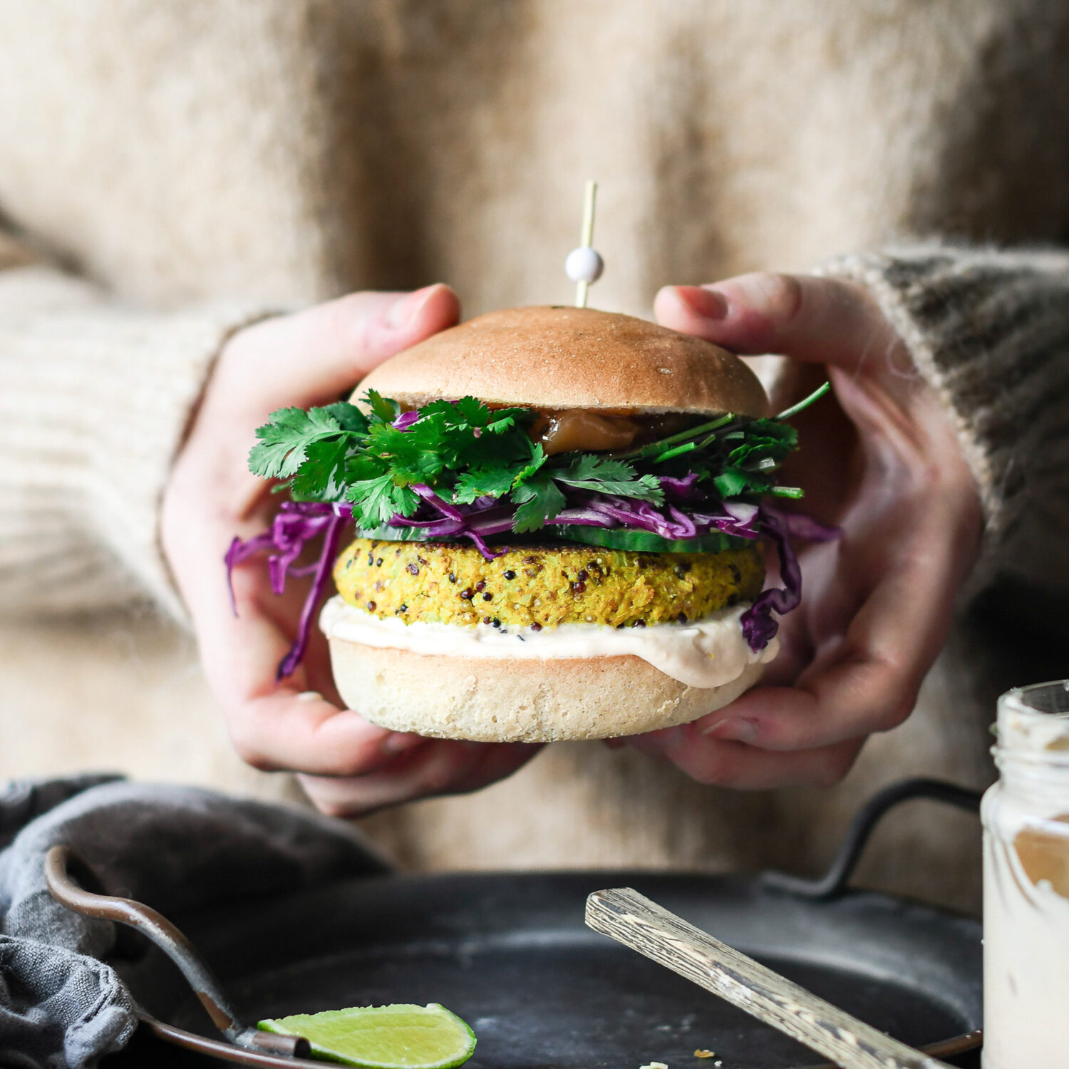 Spiced Cauliflower & Quinoa Burgers