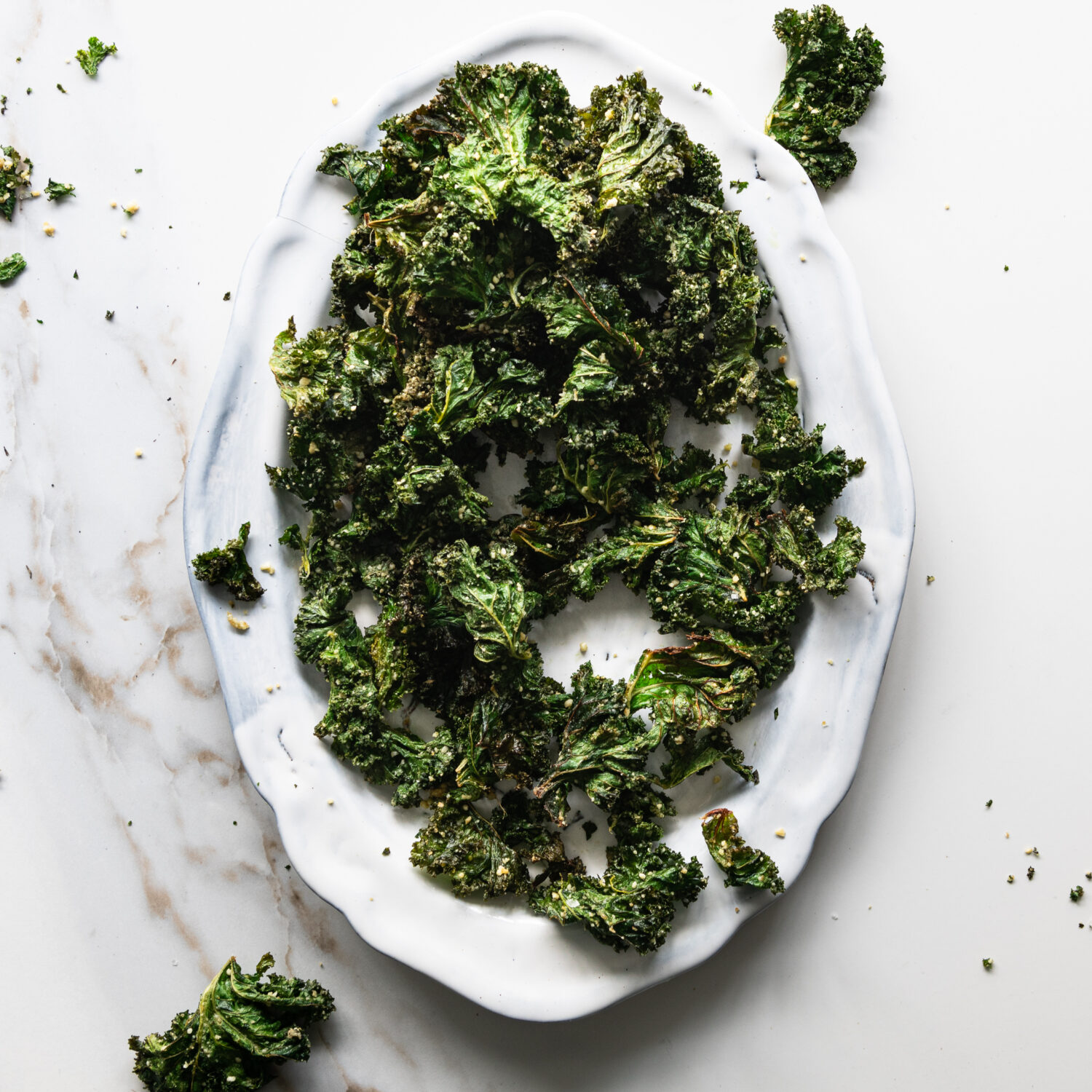 Cheesy Kale Crisps