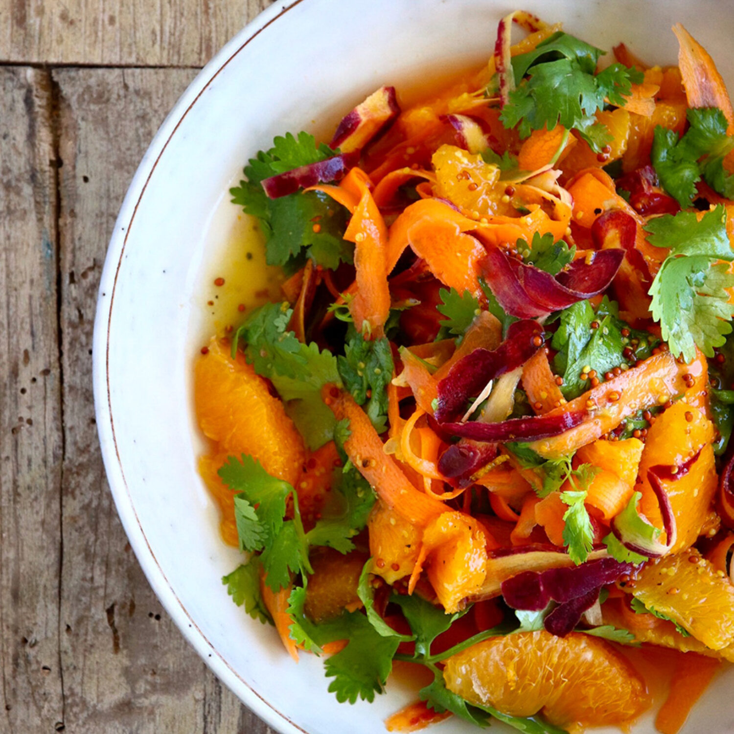 Carrot Orange and Coriander salad