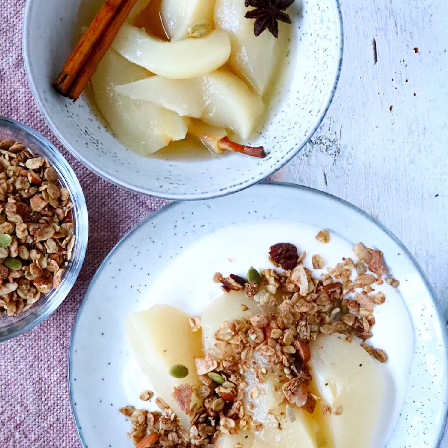 Autumnal Spiced Poached Pears