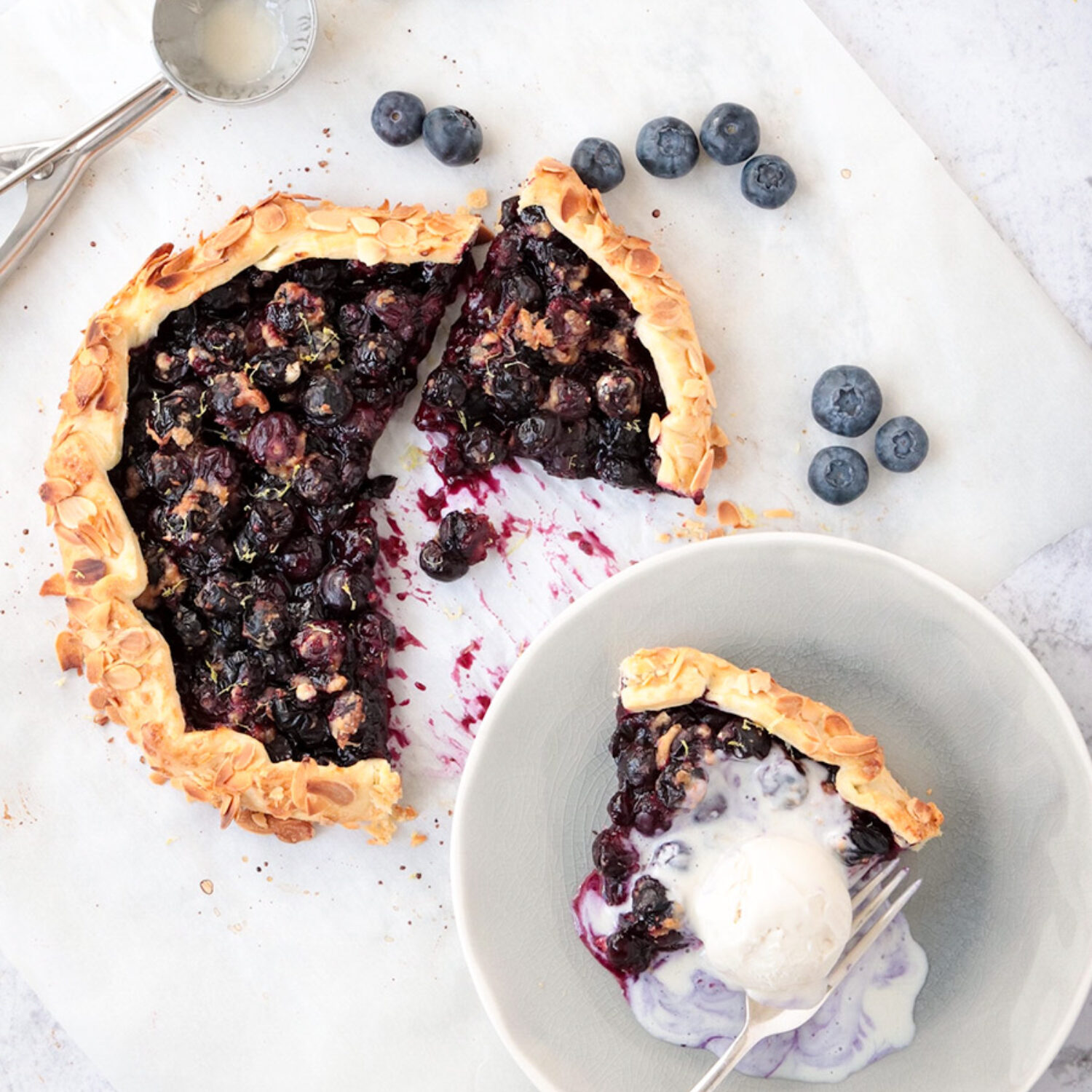 Easy Blueberry and Lemon Tart