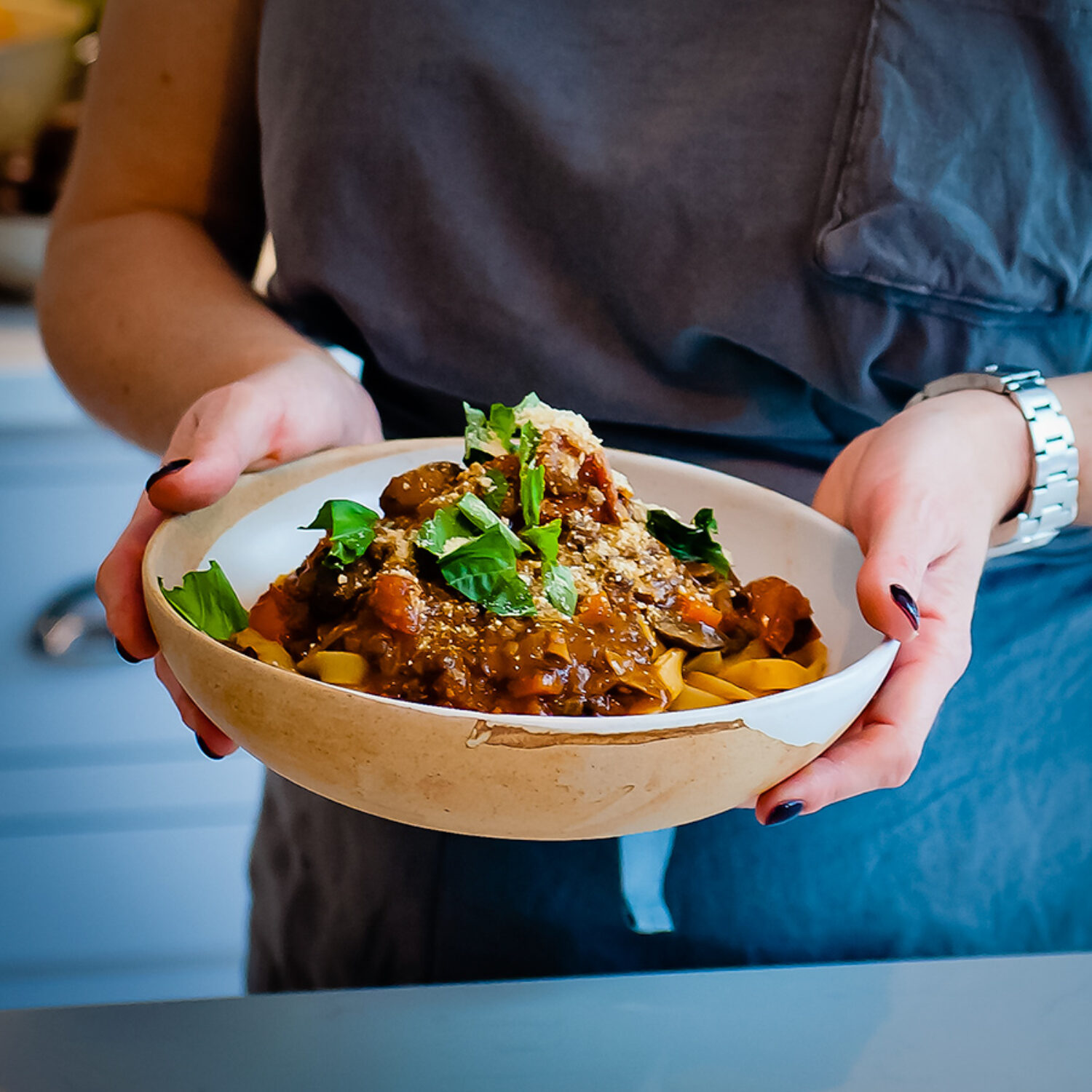 Mushroom and Lentil Ragu