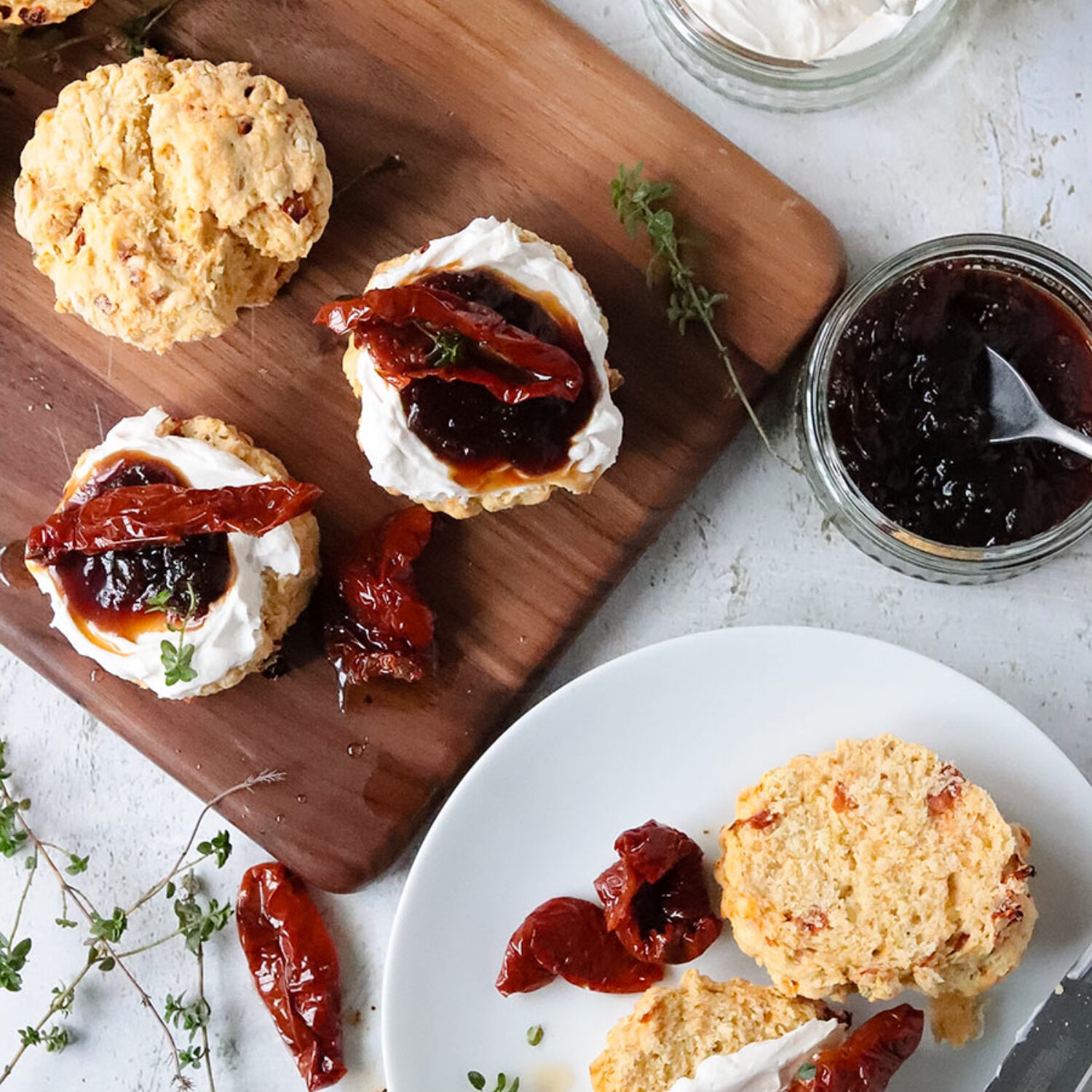 Sun-dried Tomato and Thyme Scones