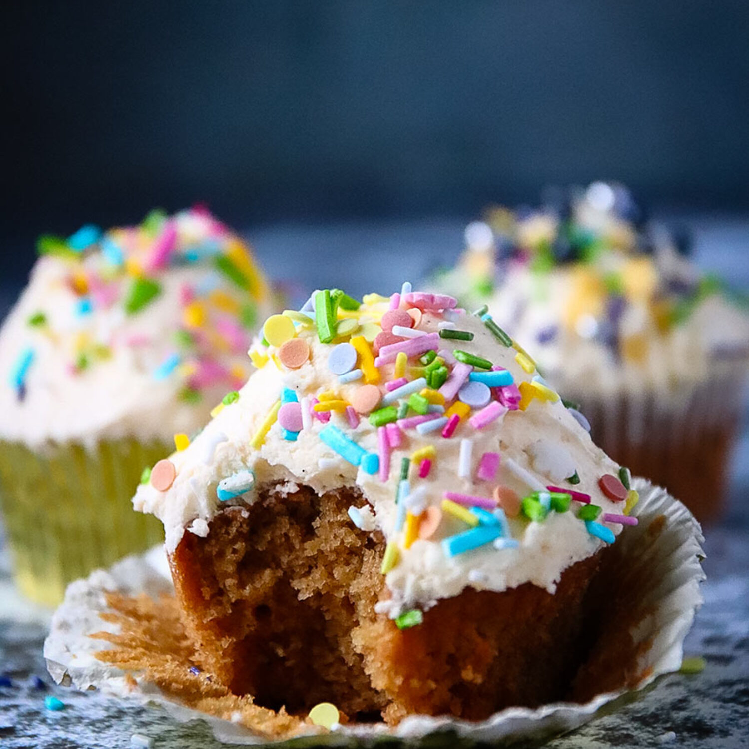 Chai Spiced and Vanilla Iced Cupcakes