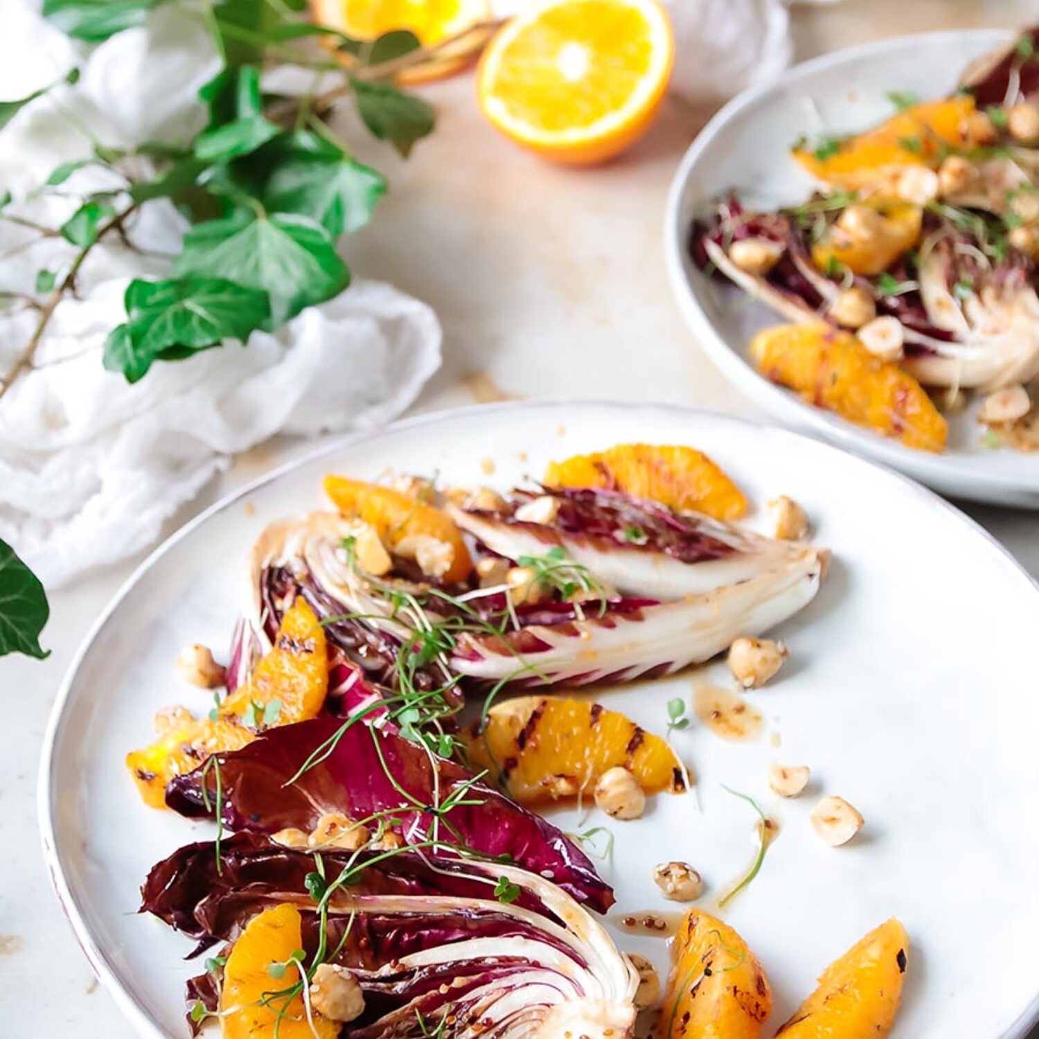 Charred Radicchio and Orange salad