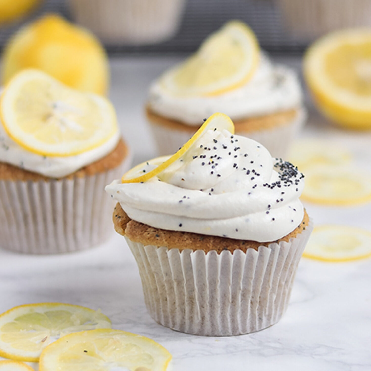 Lemon and Poppyseed Cupcakes