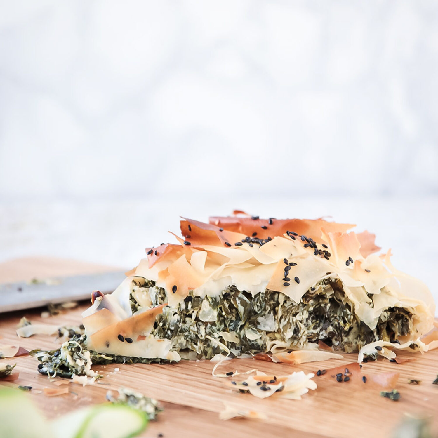 Spinach, Dill & Pine Nut Filo Pie