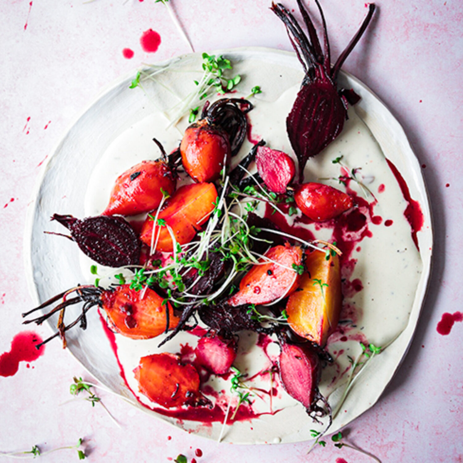 Caraway Roasted Beets & Tahini Sauce