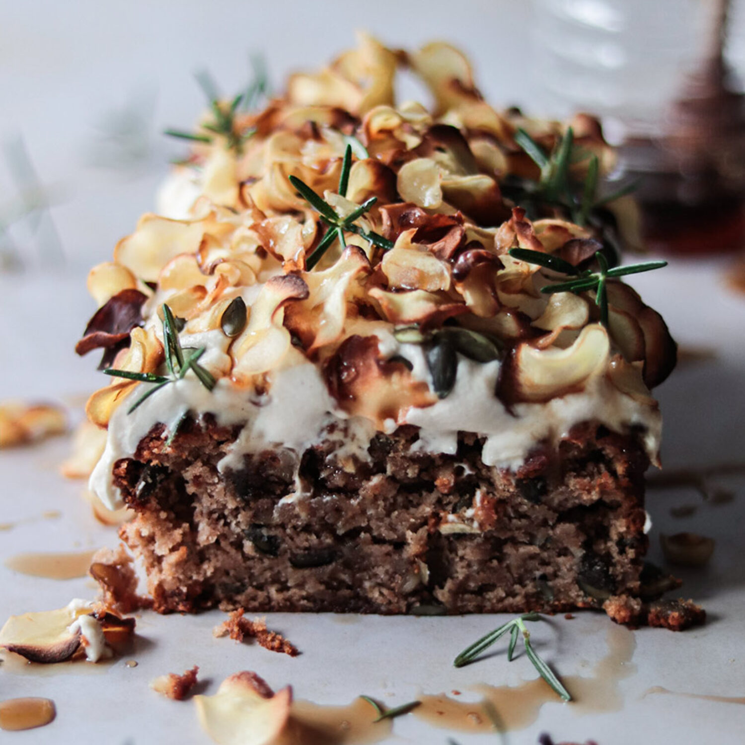 Spiced parsnip loaf cake